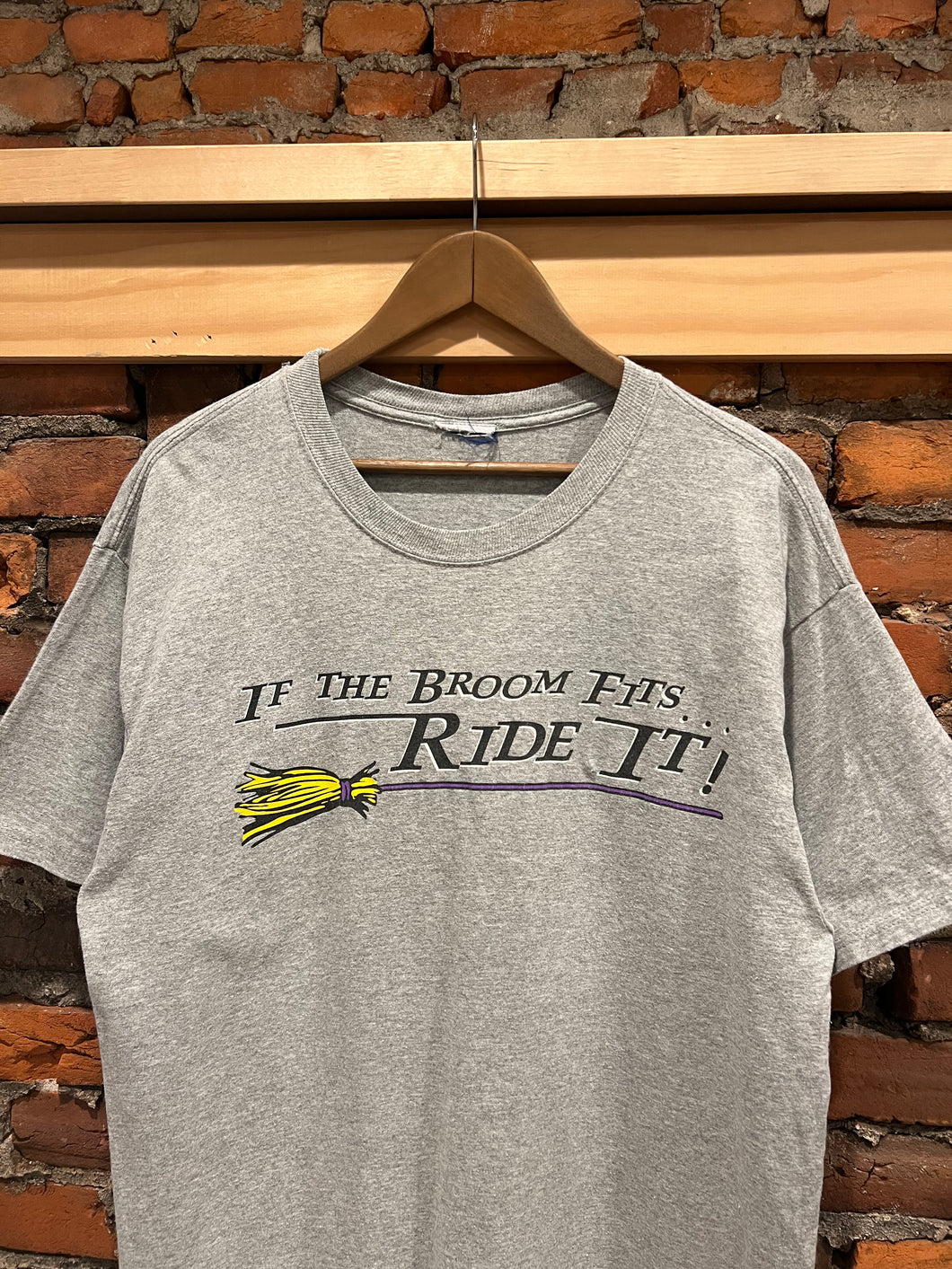 Vintage If The Broom Fits Shirt (L)