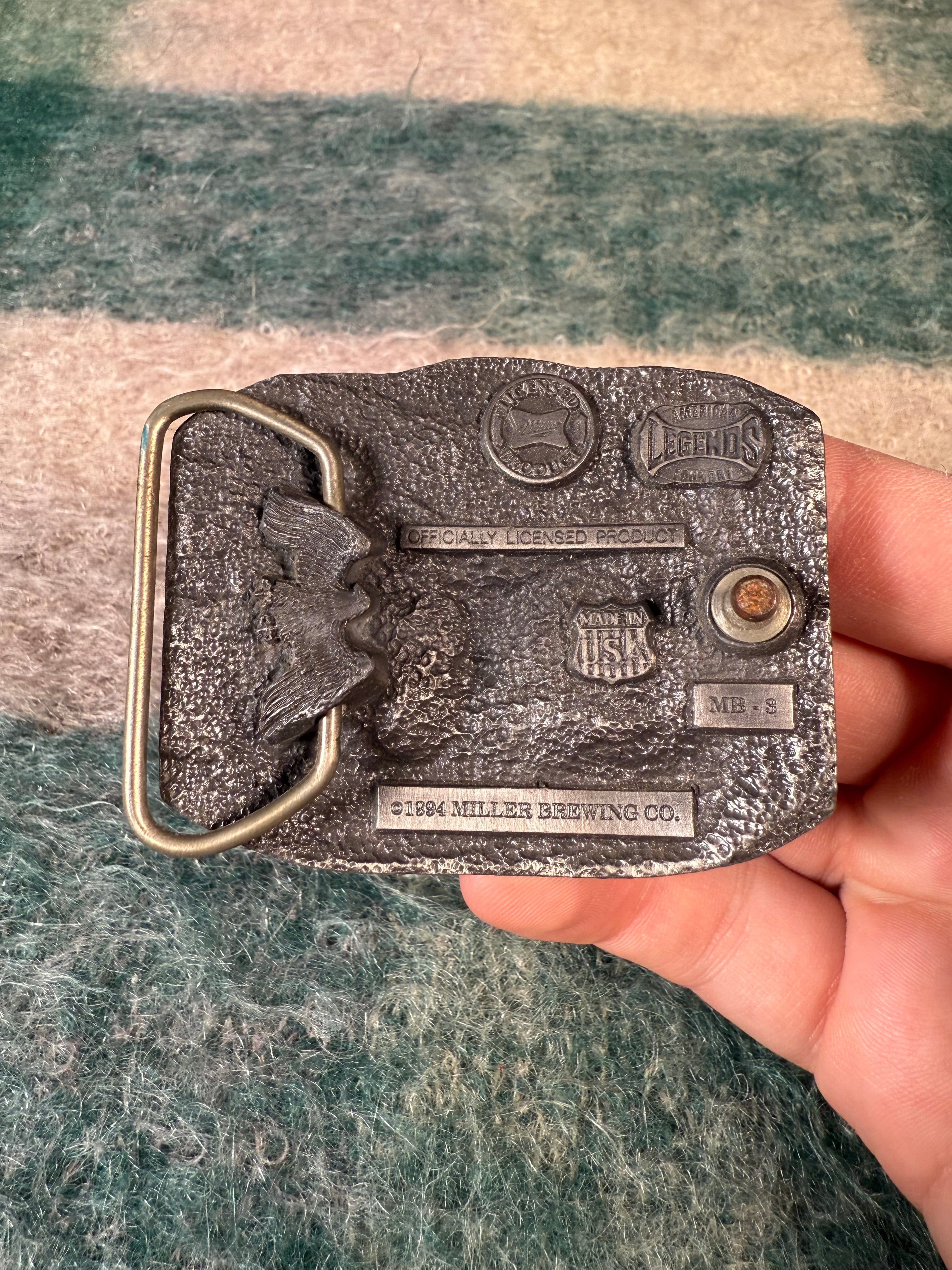 Vintage Miller High Life Buck Belt Buckle