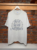 Vintage 90s Penn State Striped T-Shirt (XL)