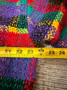Vintage 90s Counterparts Rainbow Knit Cardigan Sweater (L)