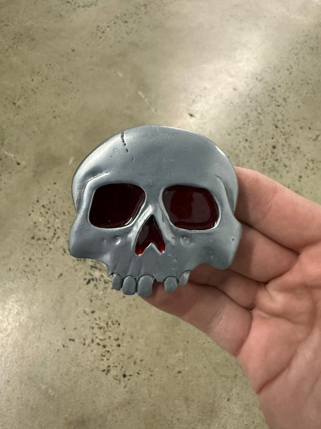 Vintage Skull Belt Buckle
