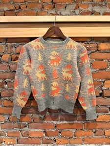 True Vintage 50s/60s Sportswear Moose Knit Sweater (See Measurements)