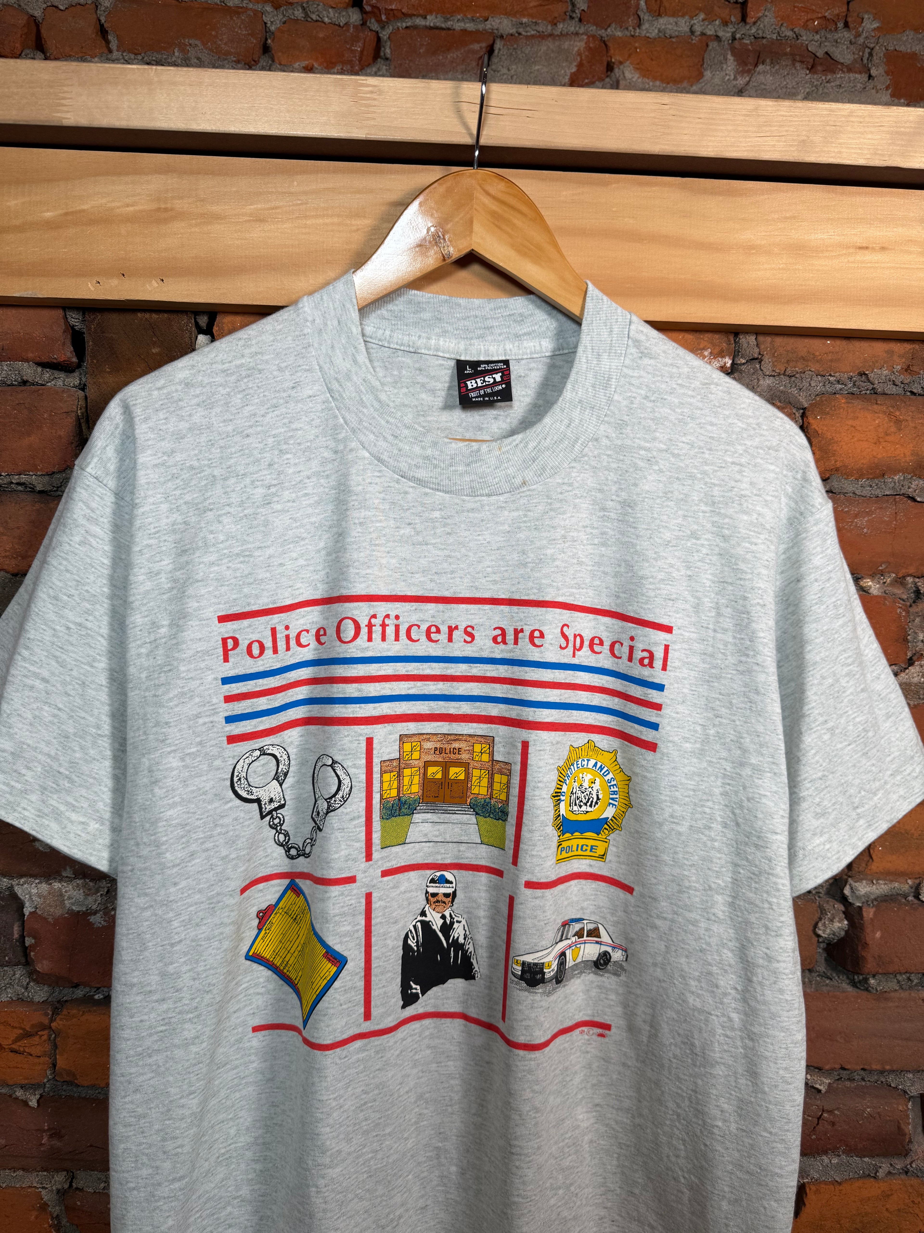 Vintage Early 90s Police Officers Are Special Tee (L)