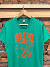 Load image into Gallery viewer, Vintage 80s University of Miami Green T-Shirt (M)

