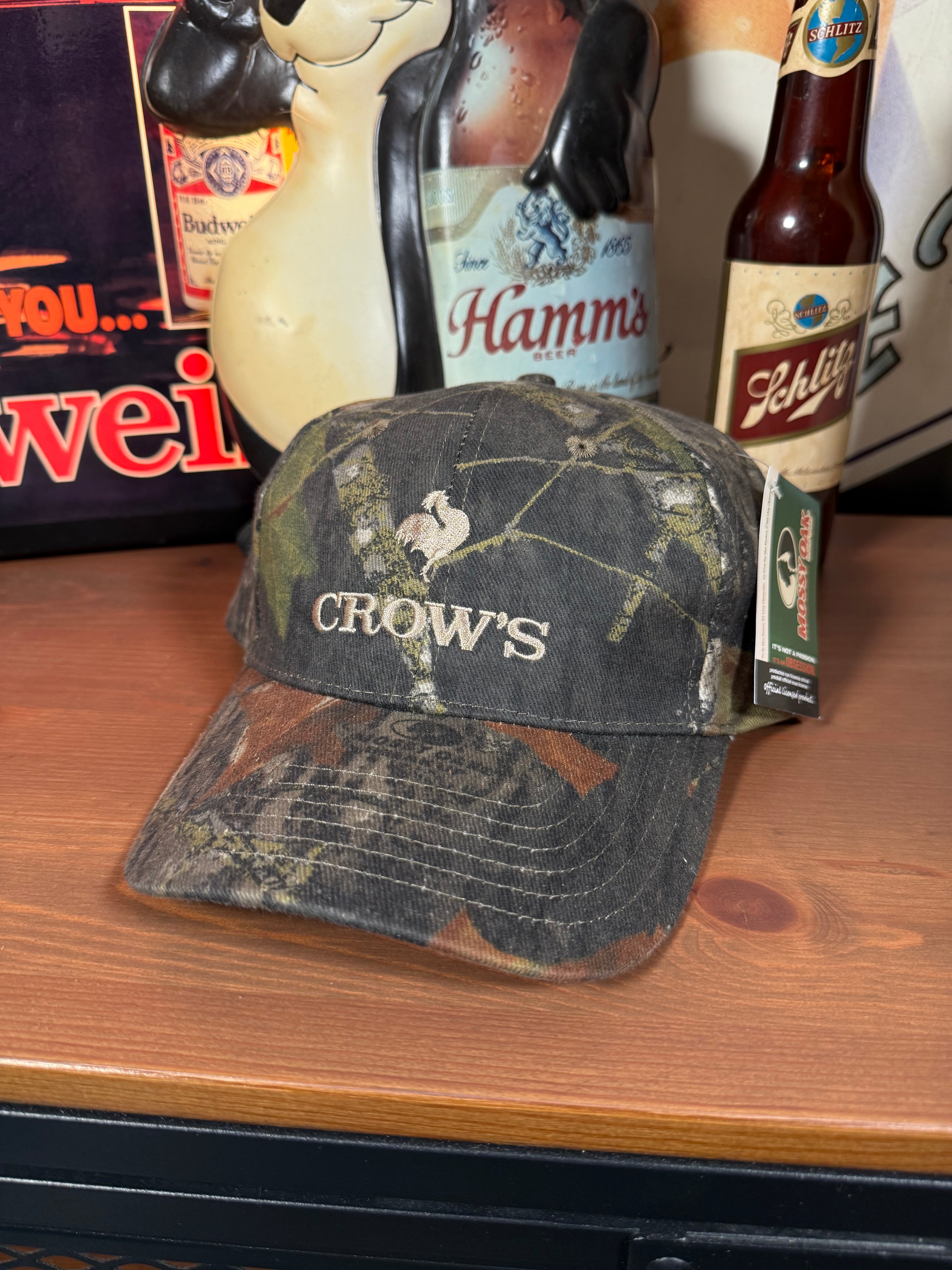 Vintage Crows Seed Mossy Oak Camo K Products Hat