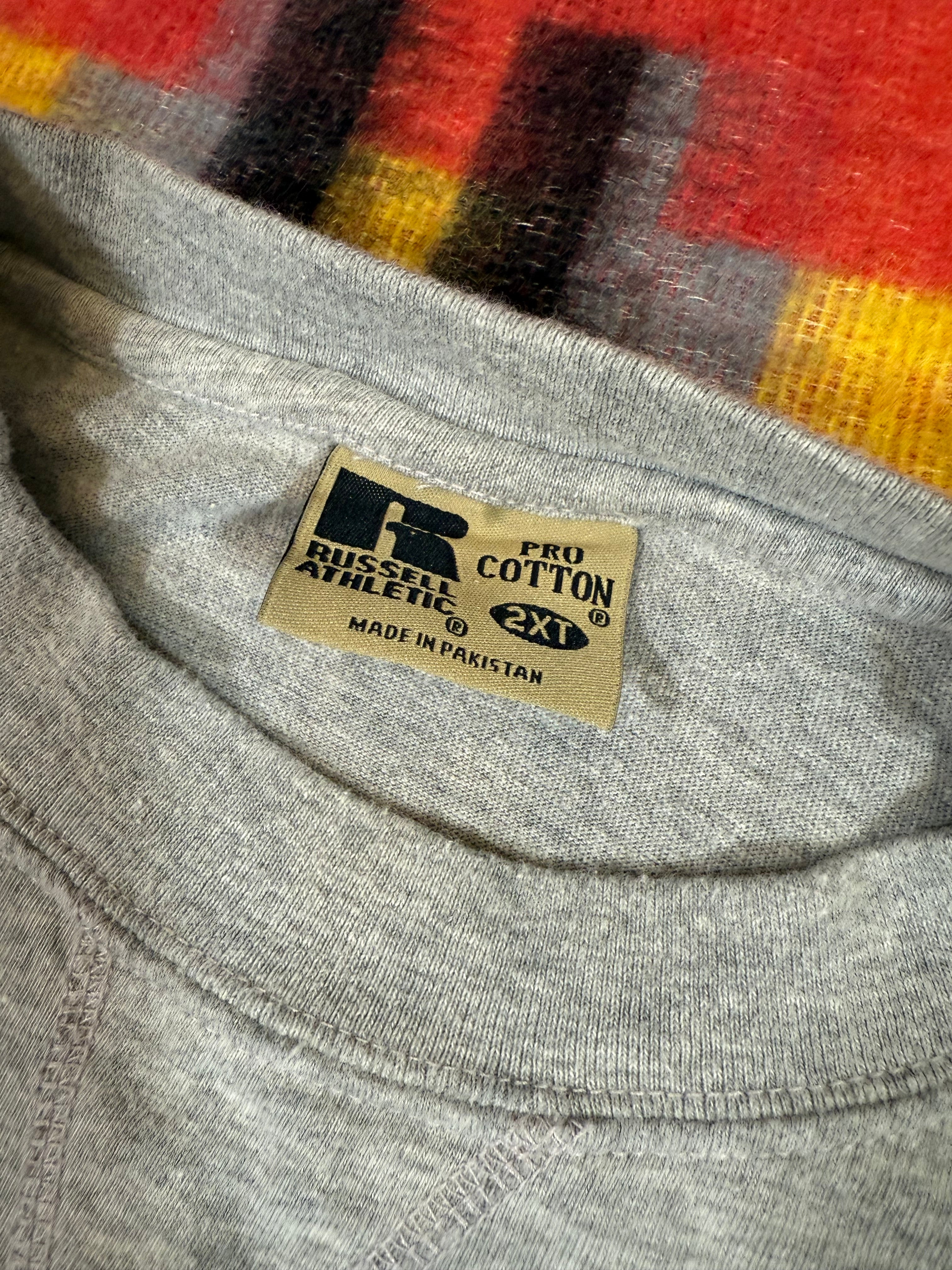 Vintage Russell Athletic Heavyweight Grey Tee (2XL)