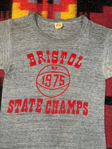 True Vintage Bristol State Champs 1975 Russell T-Shirt (15x22)