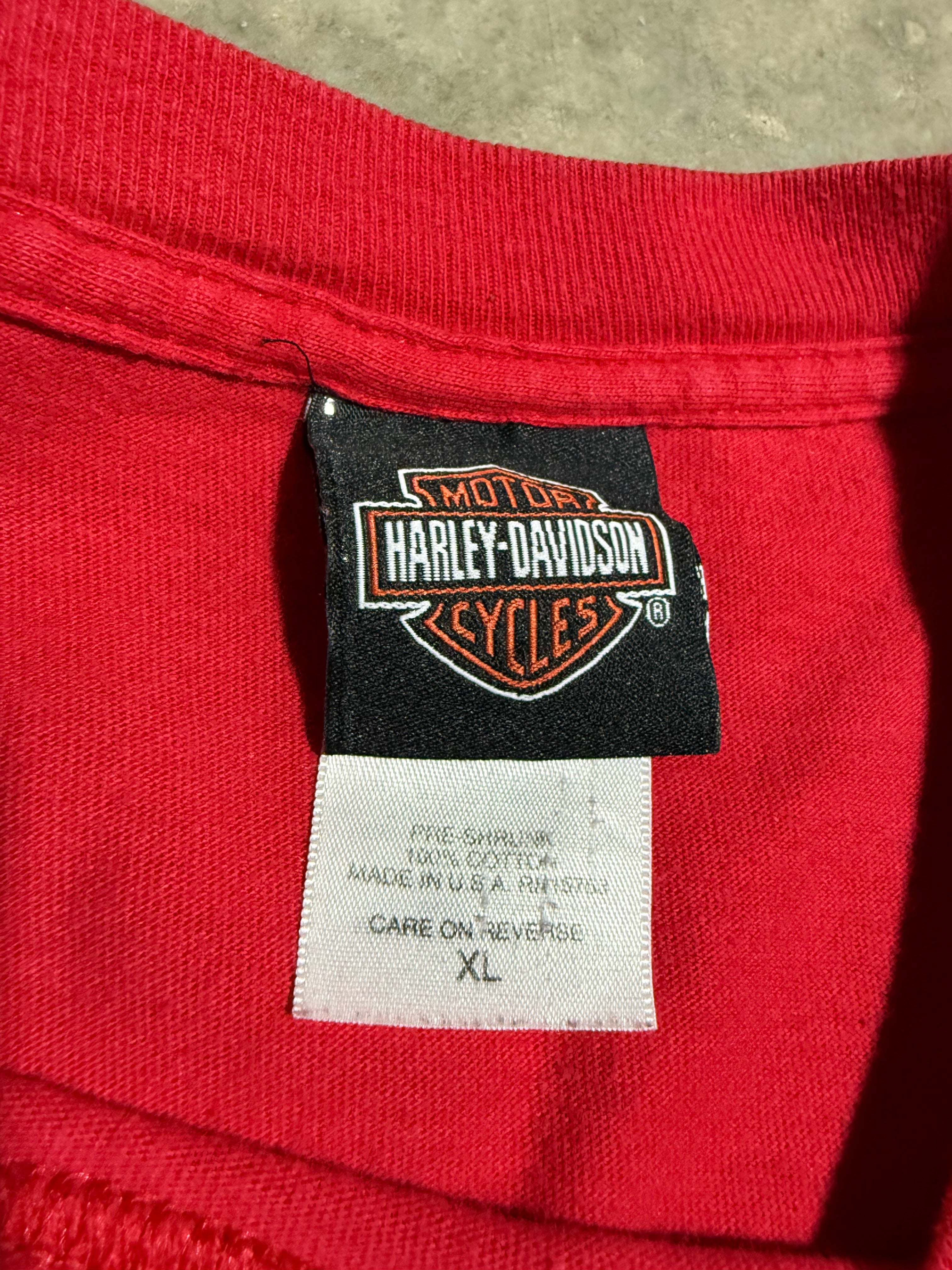 Vintage Harley Davidson Topeka Red Tee (XL)