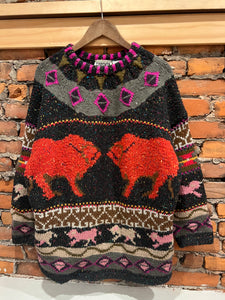 Vintage Forenza Bull Knit Sweater (WM)