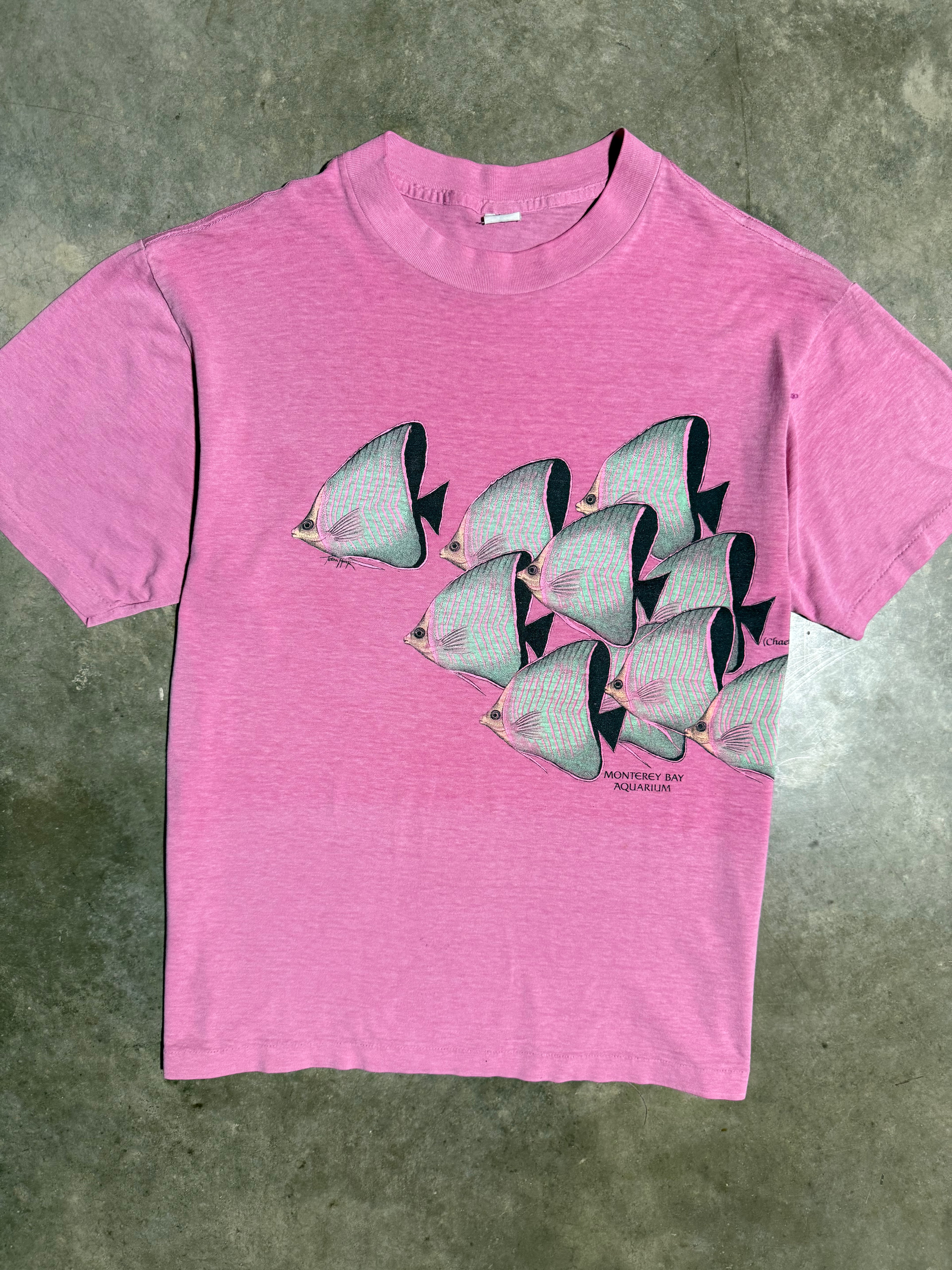 Vintage 80s Monterey Bay Aquarium Fish Tee (M/L)