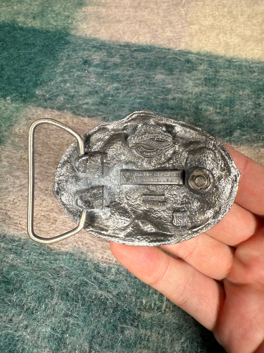 Vintage Gold Miner Belt Buckle