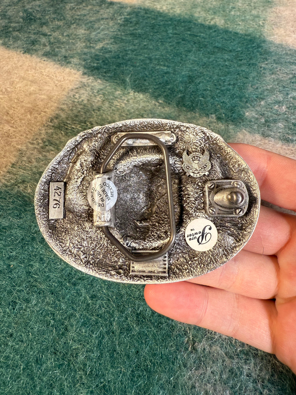 Vintage Only The Strong Survive Wolf Belt Buckle