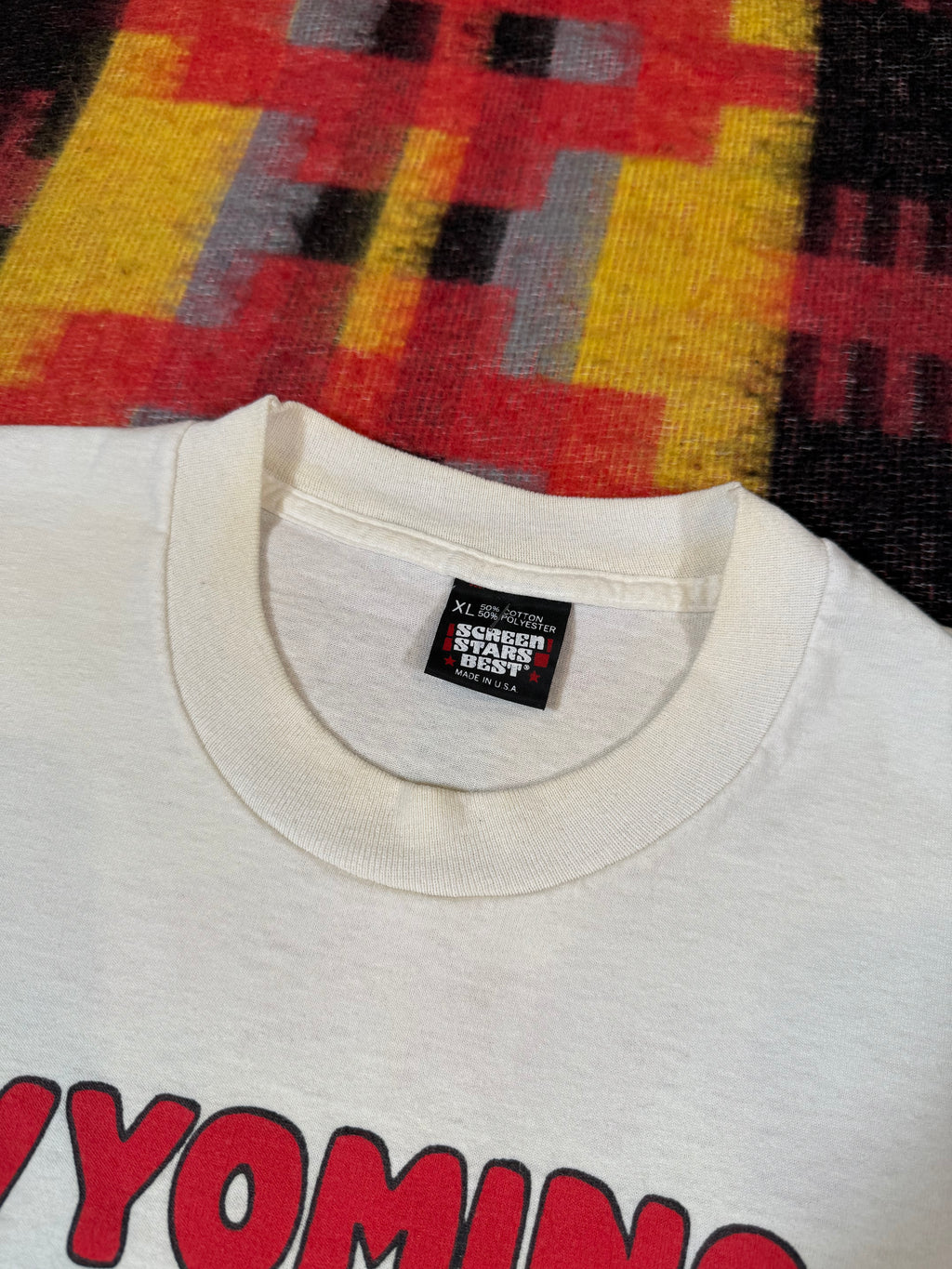 Vintage 1990 Wyoming Double Sided Shirt (L)