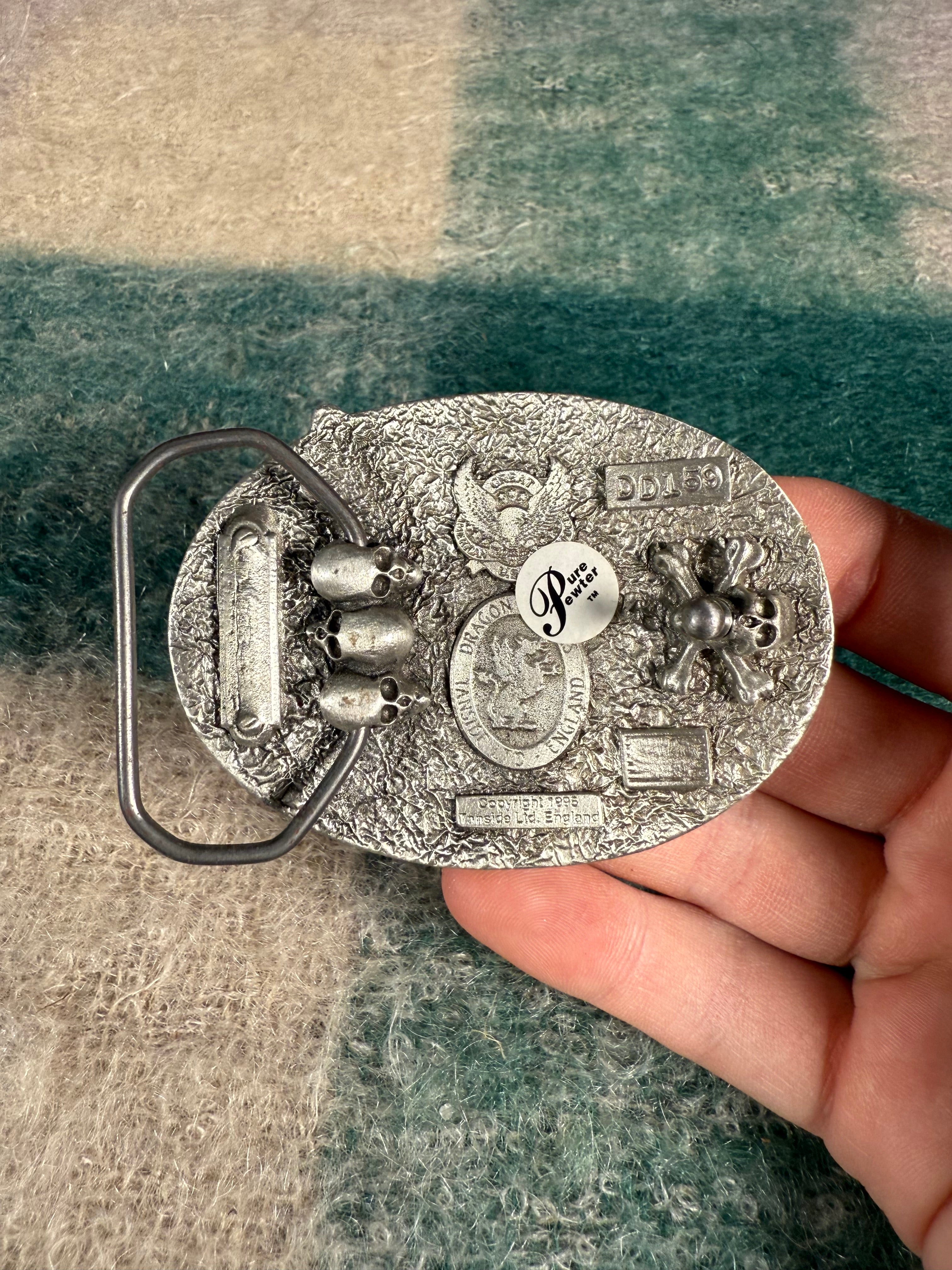 Vintage Black Cat Belt Buckle