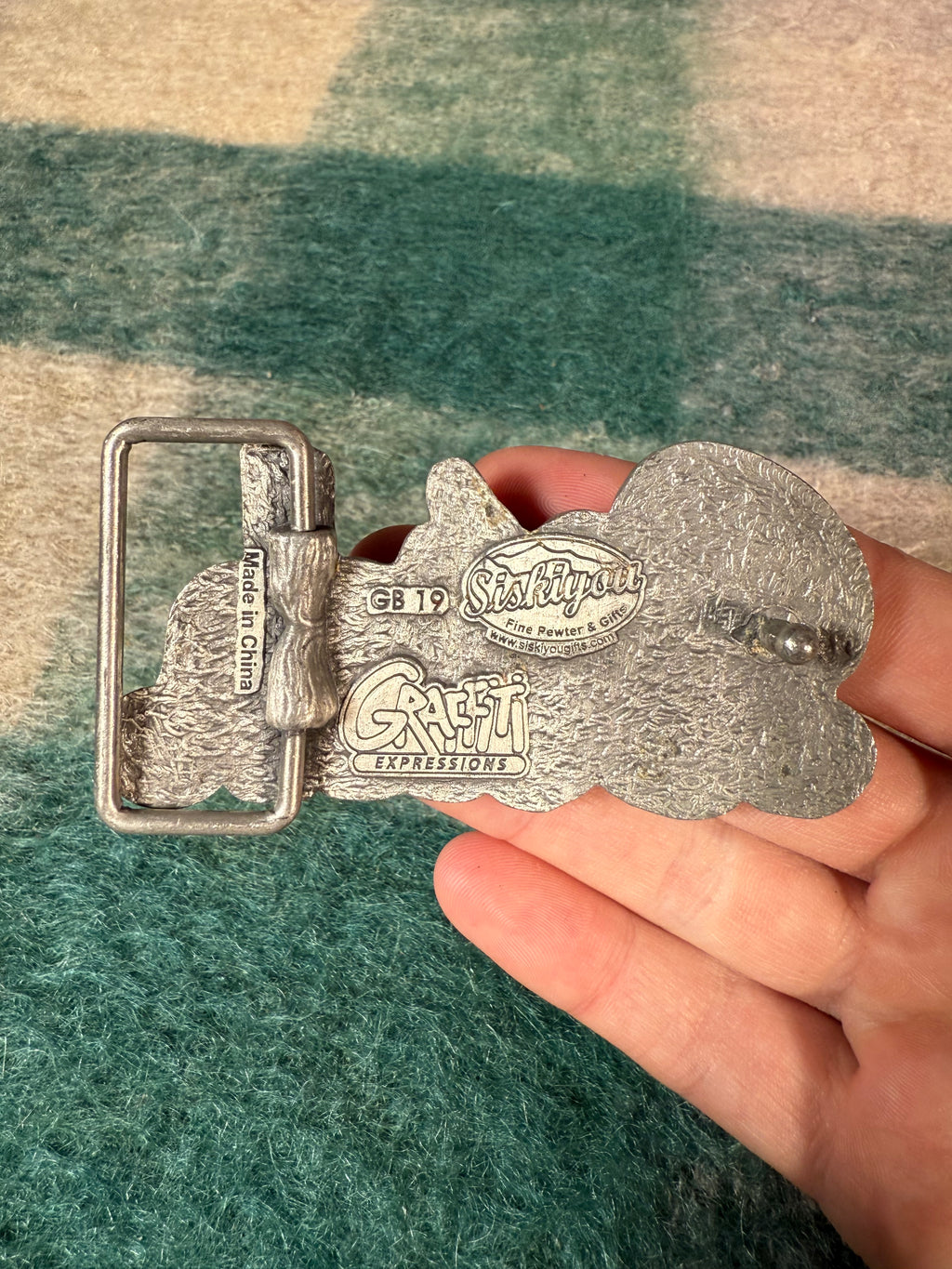 Vintage 2000s Bitch Belt Buckle