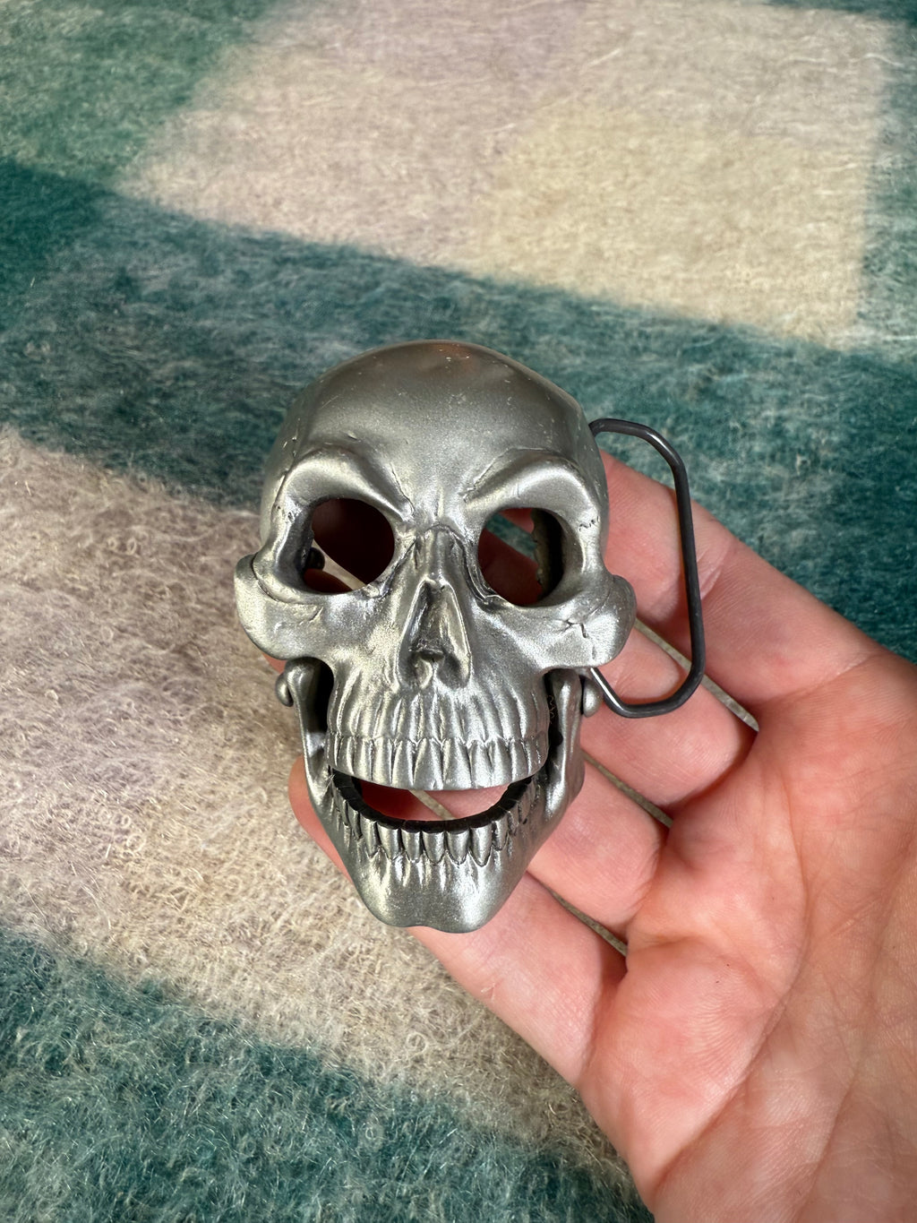 Vintage Skull 3D Belt Buckle