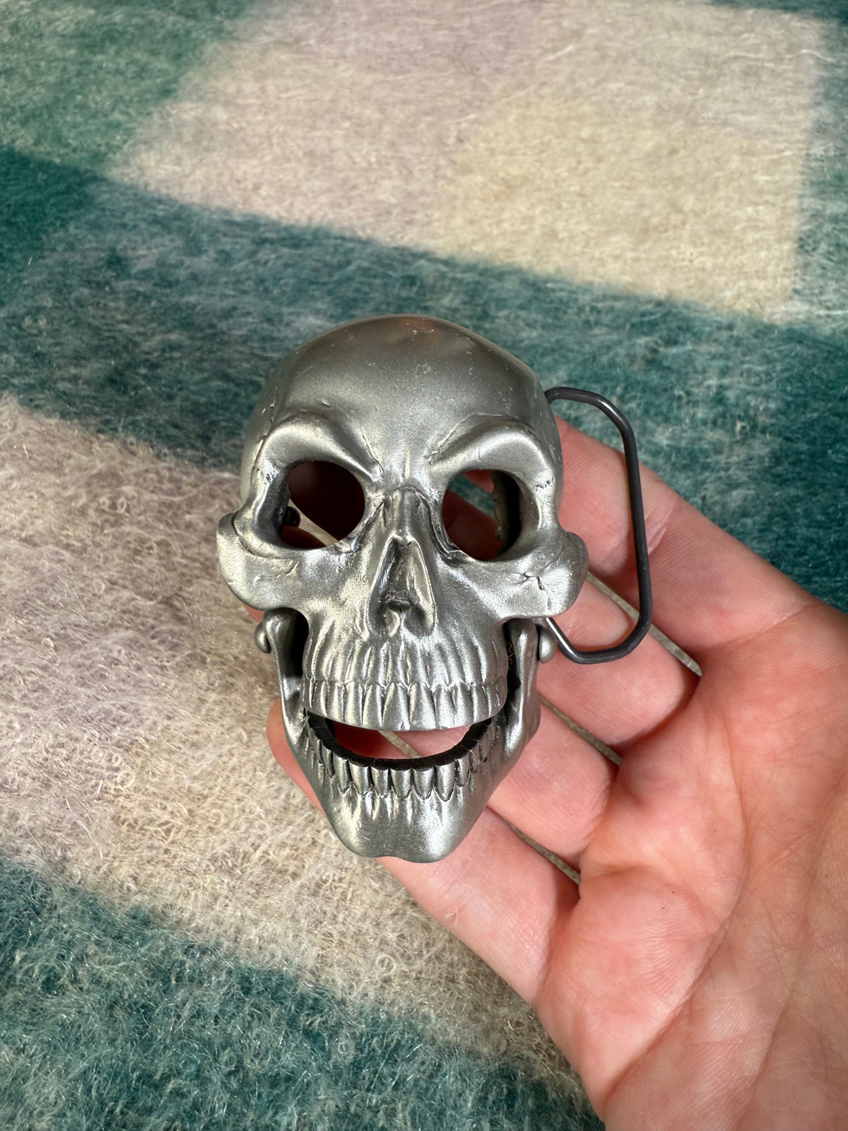 Vintage Skull 3D Belt Buckle