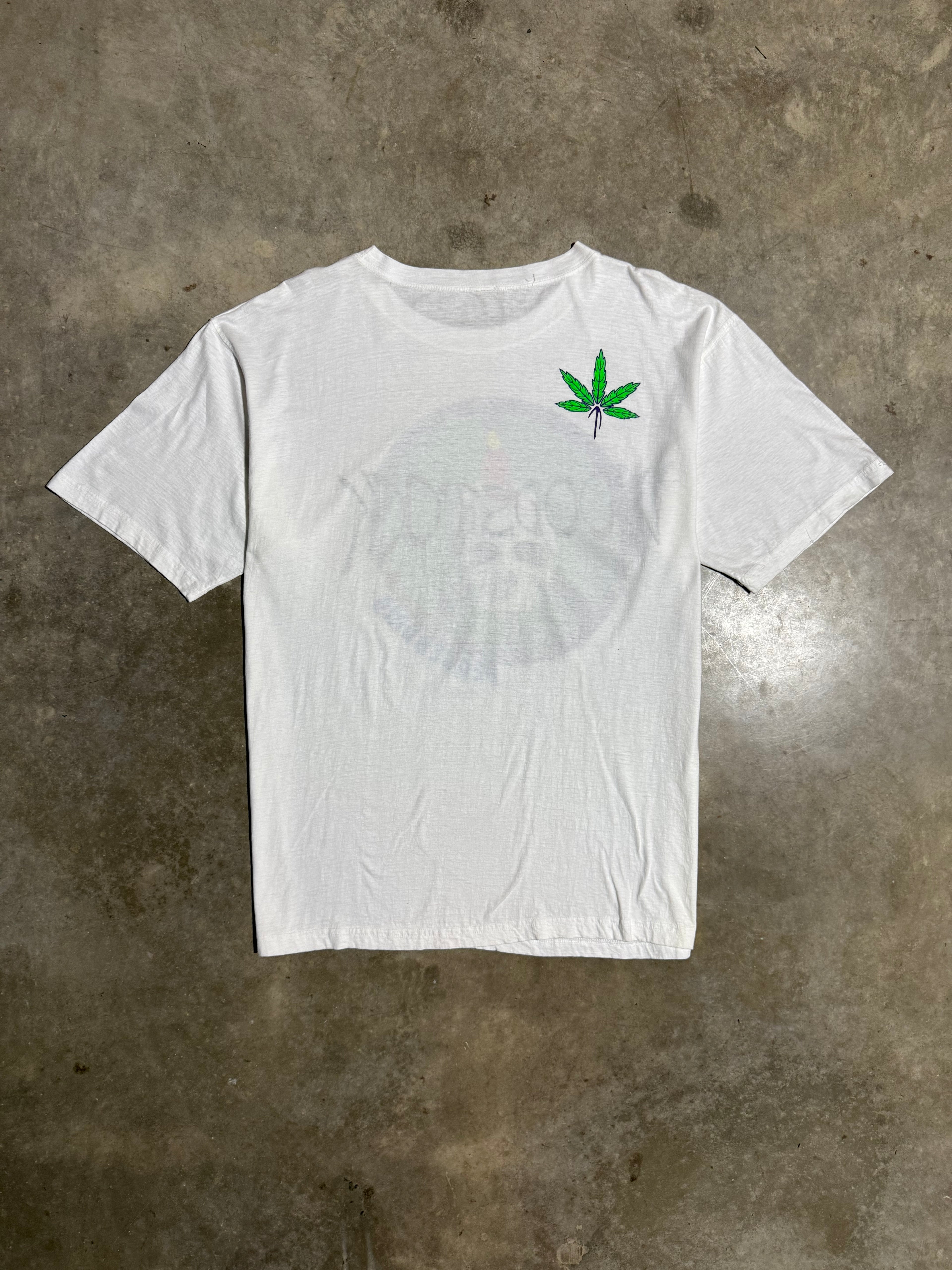 Vintage Woodstock Peacebomb Skull T-Shirt (L/XL)