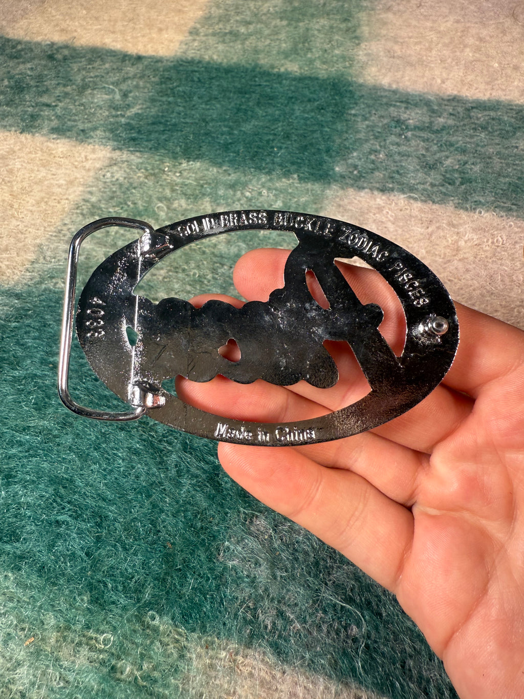 Y2K Pisces Belt Buckle