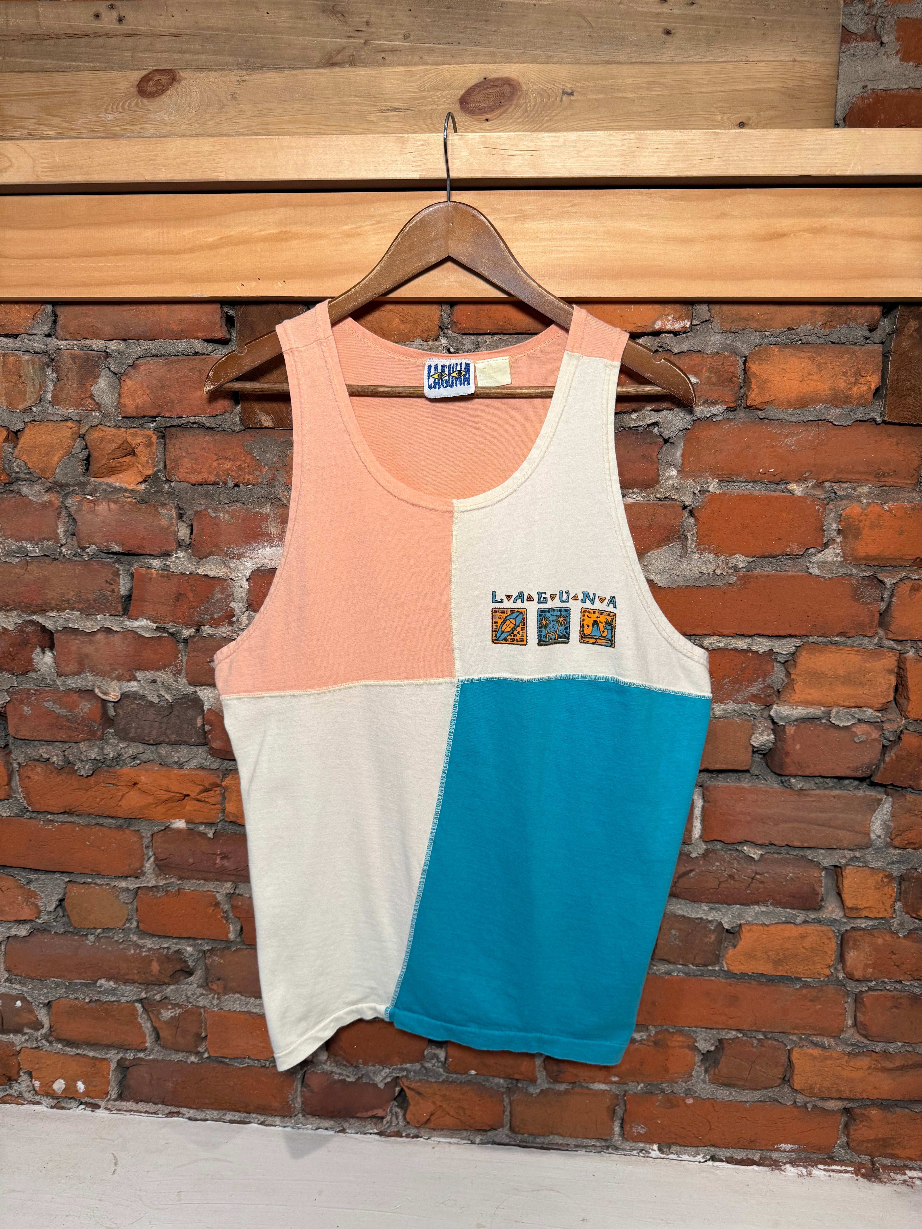 Vintage Laguna Beach Cut and Sew Tank Top (XL)