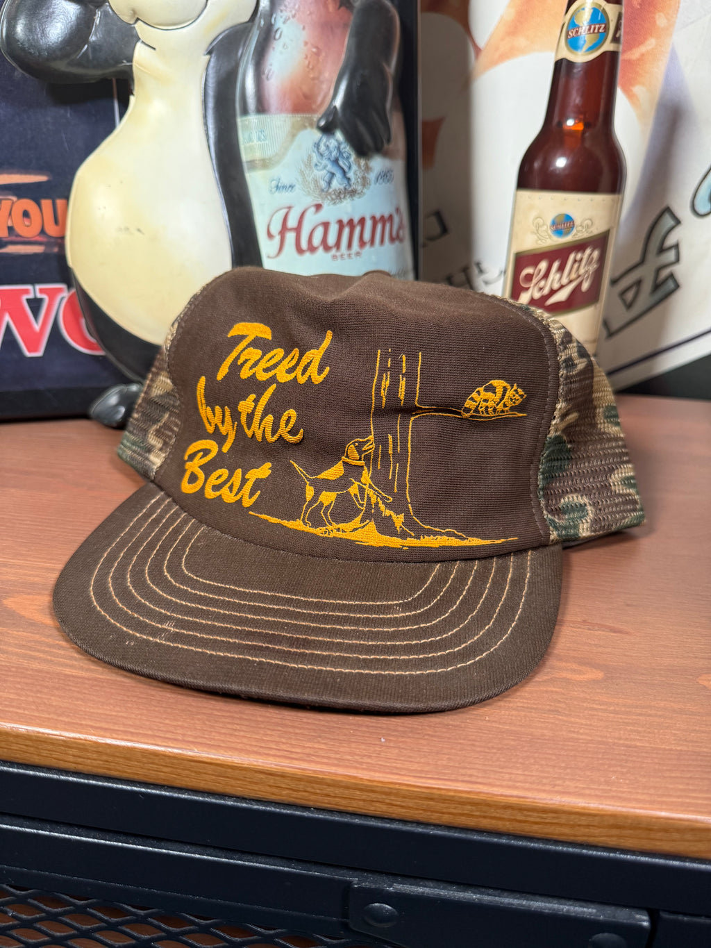 Vintage Treed By The Best Hunting Dog Trucker Hat