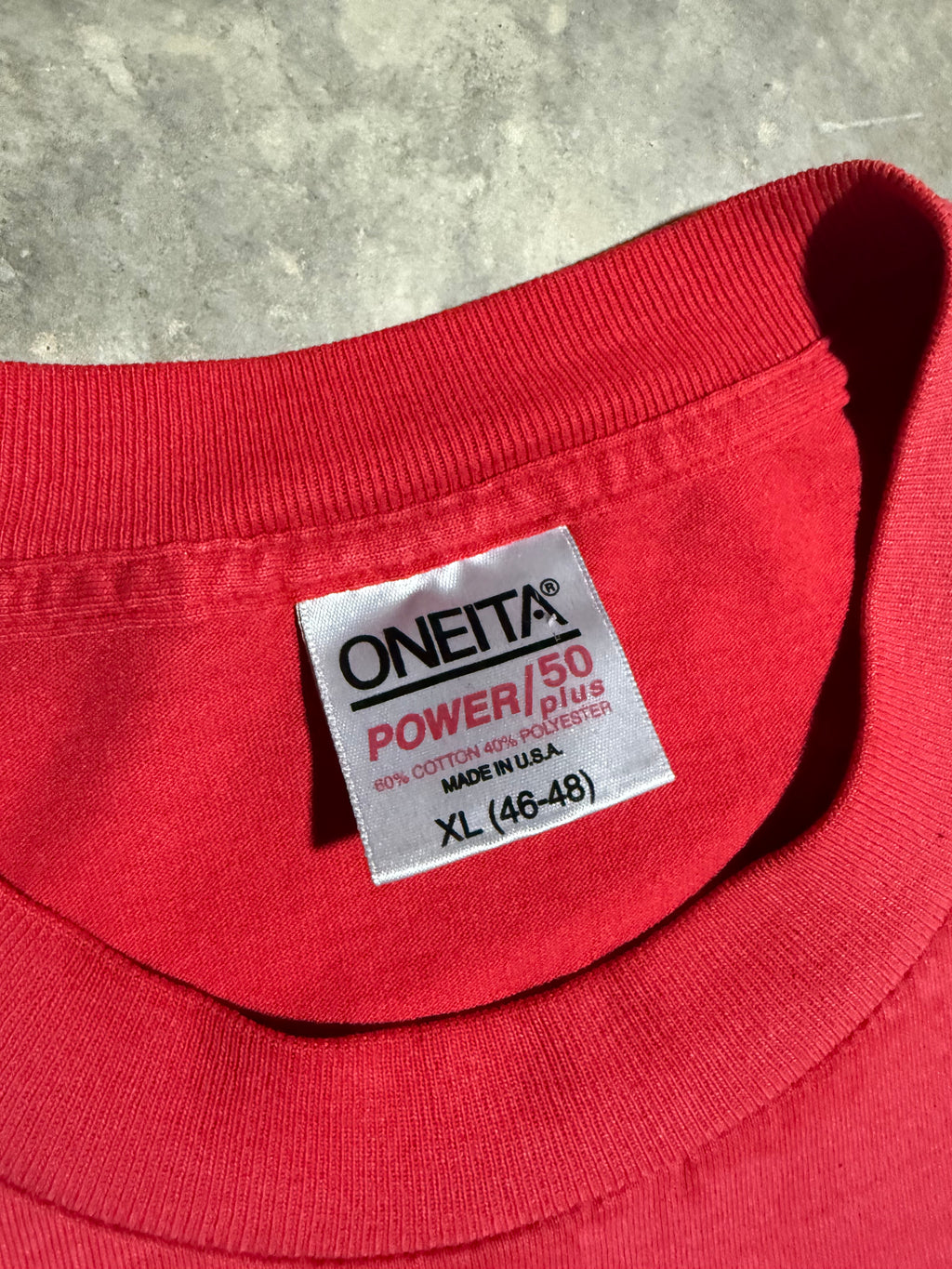 Vintage 90s Cesar El Pueblo Red Cutoff Tee (XL)