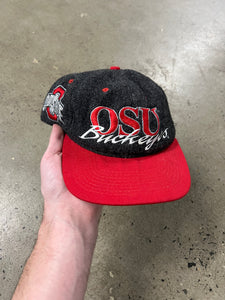 Vintage 90s Ohio State Buckeyes Embroidered SnapBack Hat