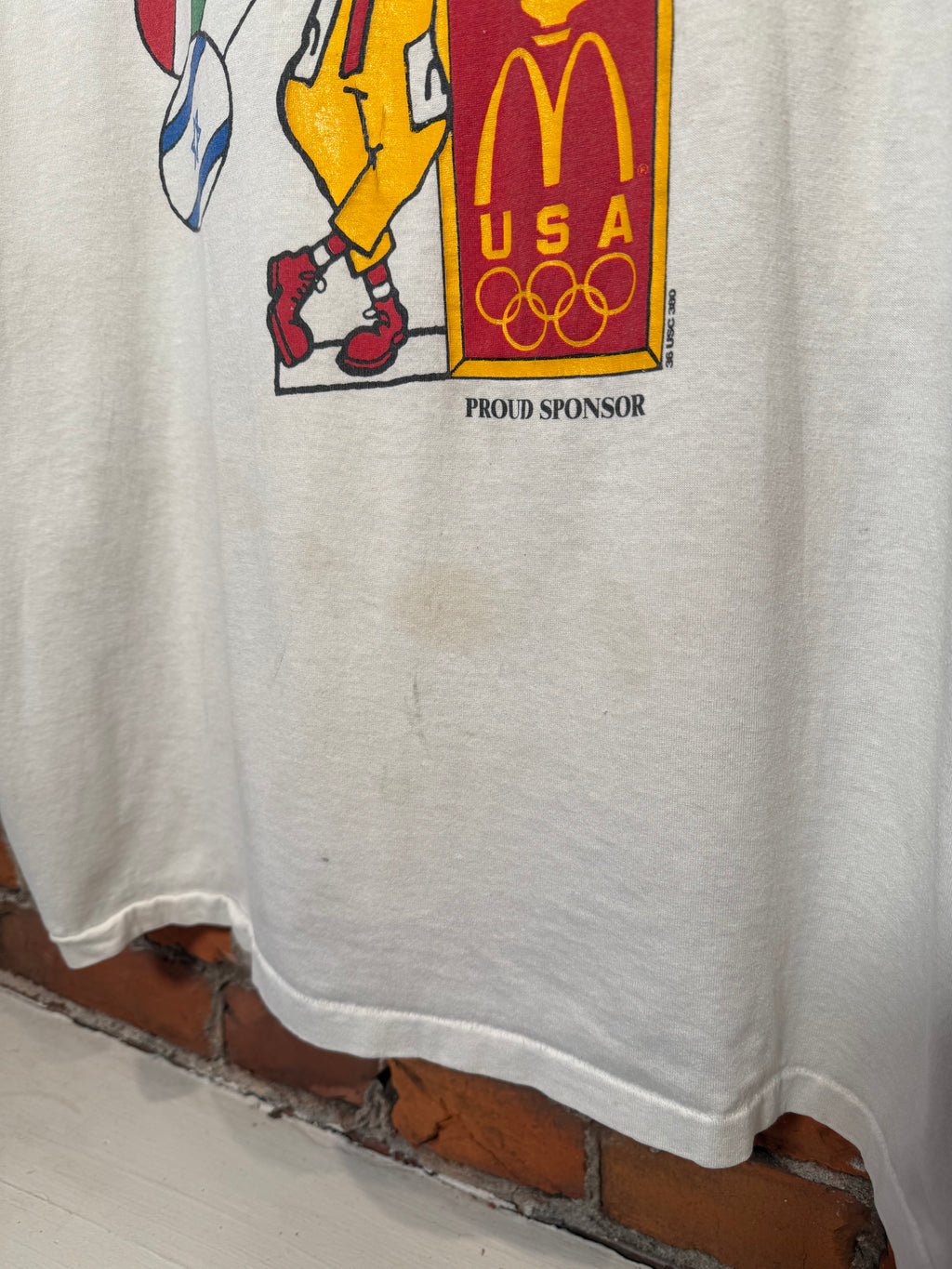 Vintage 90s McDonald’s Olympics Ronald McDonald Tee (Boxy XL)