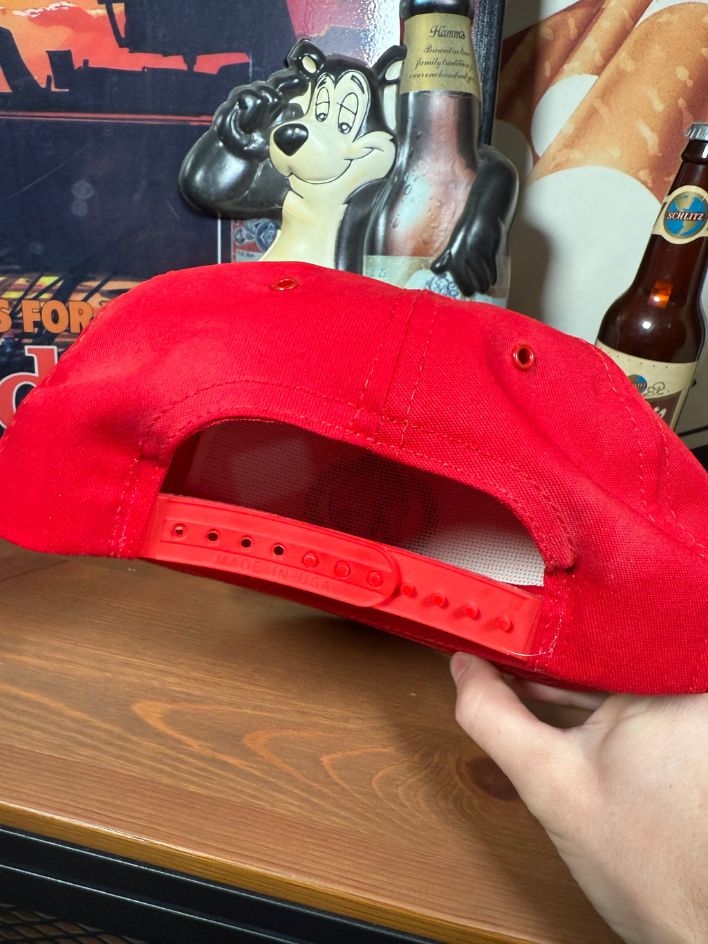 Vintage Budweiser Clydesdales Red Embroidered Snapback Hat
