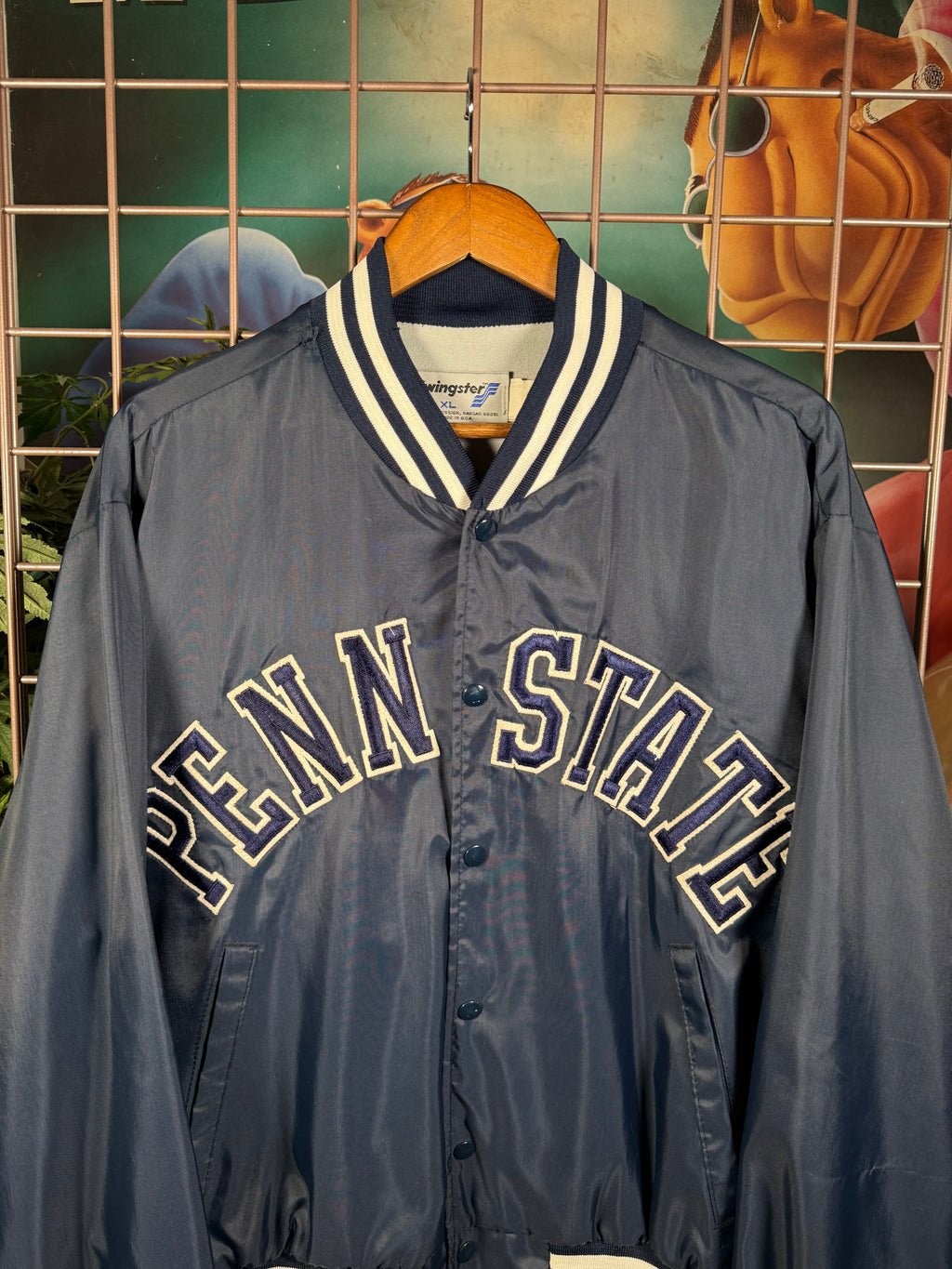 Vintage Penn State Swingster Stitched Bomber Jacket (XL)