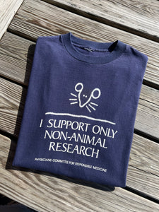 Vintage I Support Non-Animal Research Tee (L)
