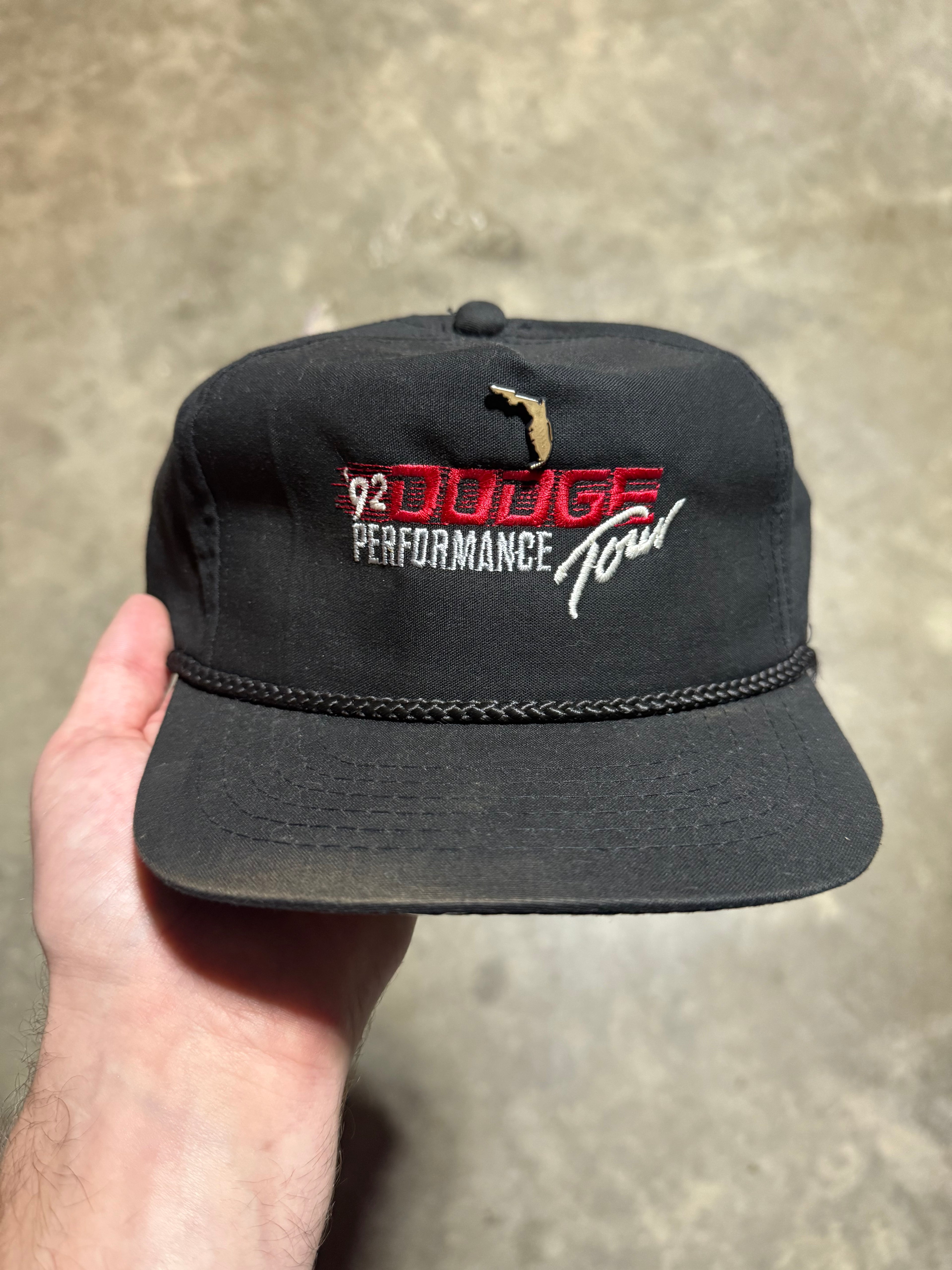Vintage 1992 Dodge Performance Tour Faded Snapback Hat