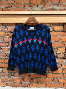 Vintage 80s Bear Knit Sweater (WS)