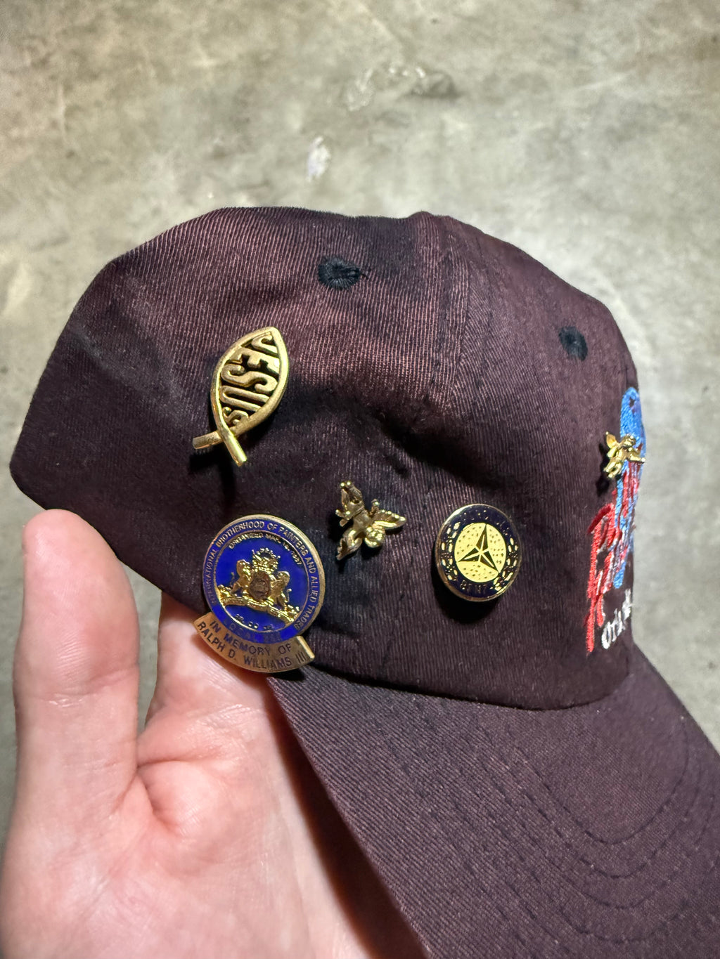 Vintage Planet Hollywood Hat with Pins