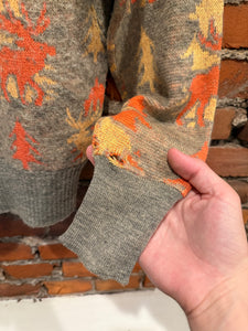 True Vintage 50s/60s Sportswear Moose Knit Sweater (See Measurements)
