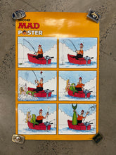 Load image into Gallery viewer, Vintage 1977 Mad Magazine Fishing Poster (21x32)
