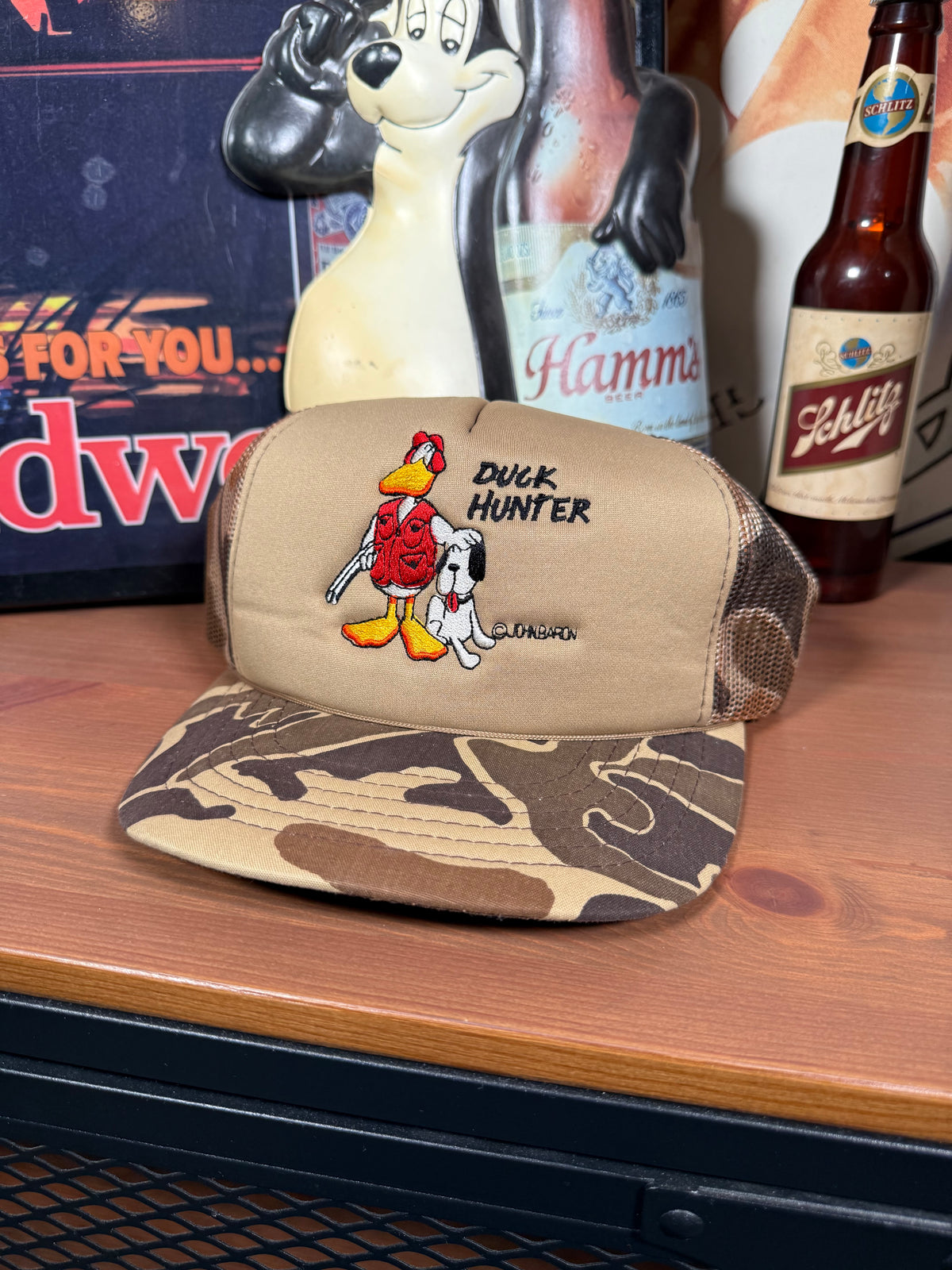 Vintage Duck Hunter Camo Trucker Hat