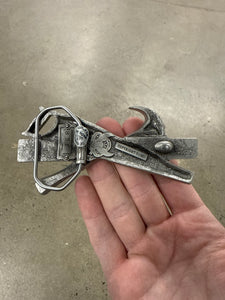 Vintage Saw and Hammer Belt Buckle