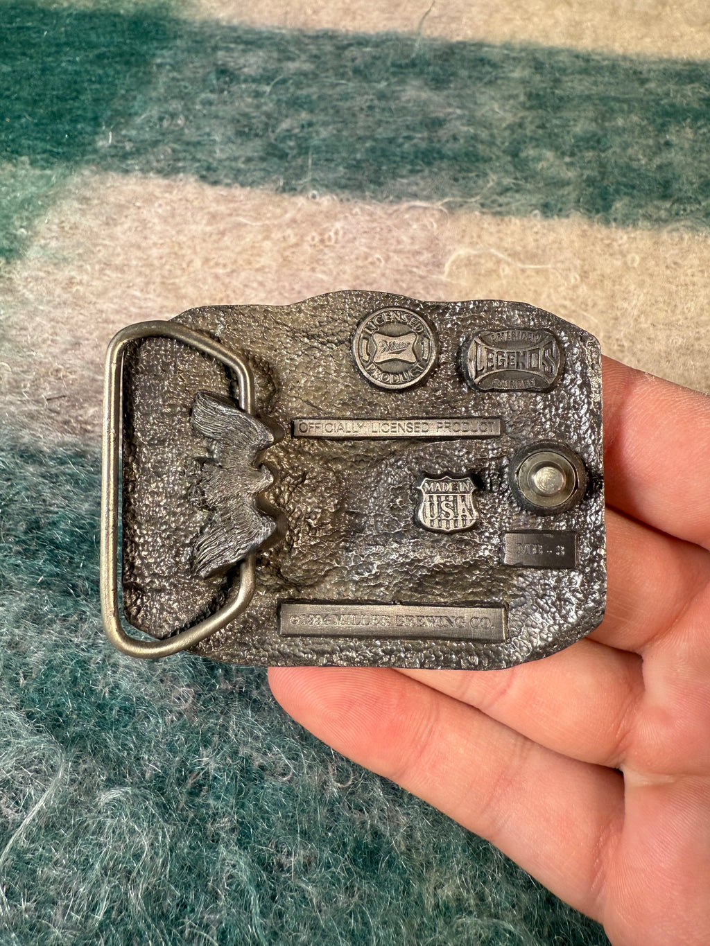 Vintage Miller High Life Buck Belt Buckle