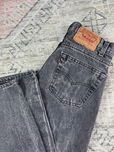 Load image into Gallery viewer, Vintage Faded Black Levi’s 505 Jeans (28x31)
