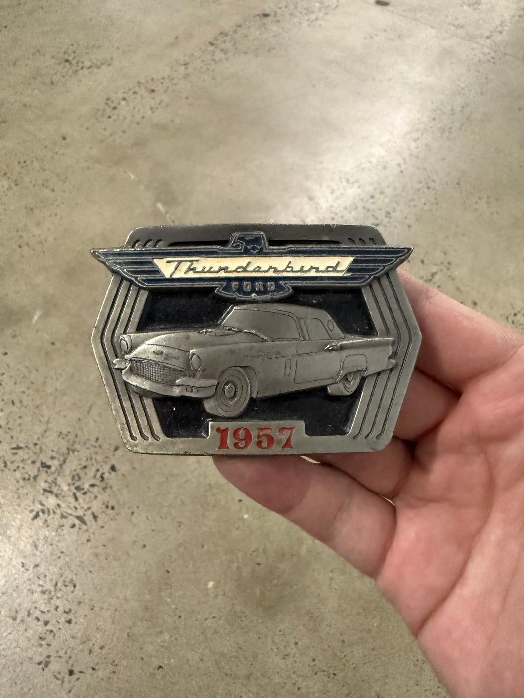 Vintage Ford Thunderbird Belt Buckle