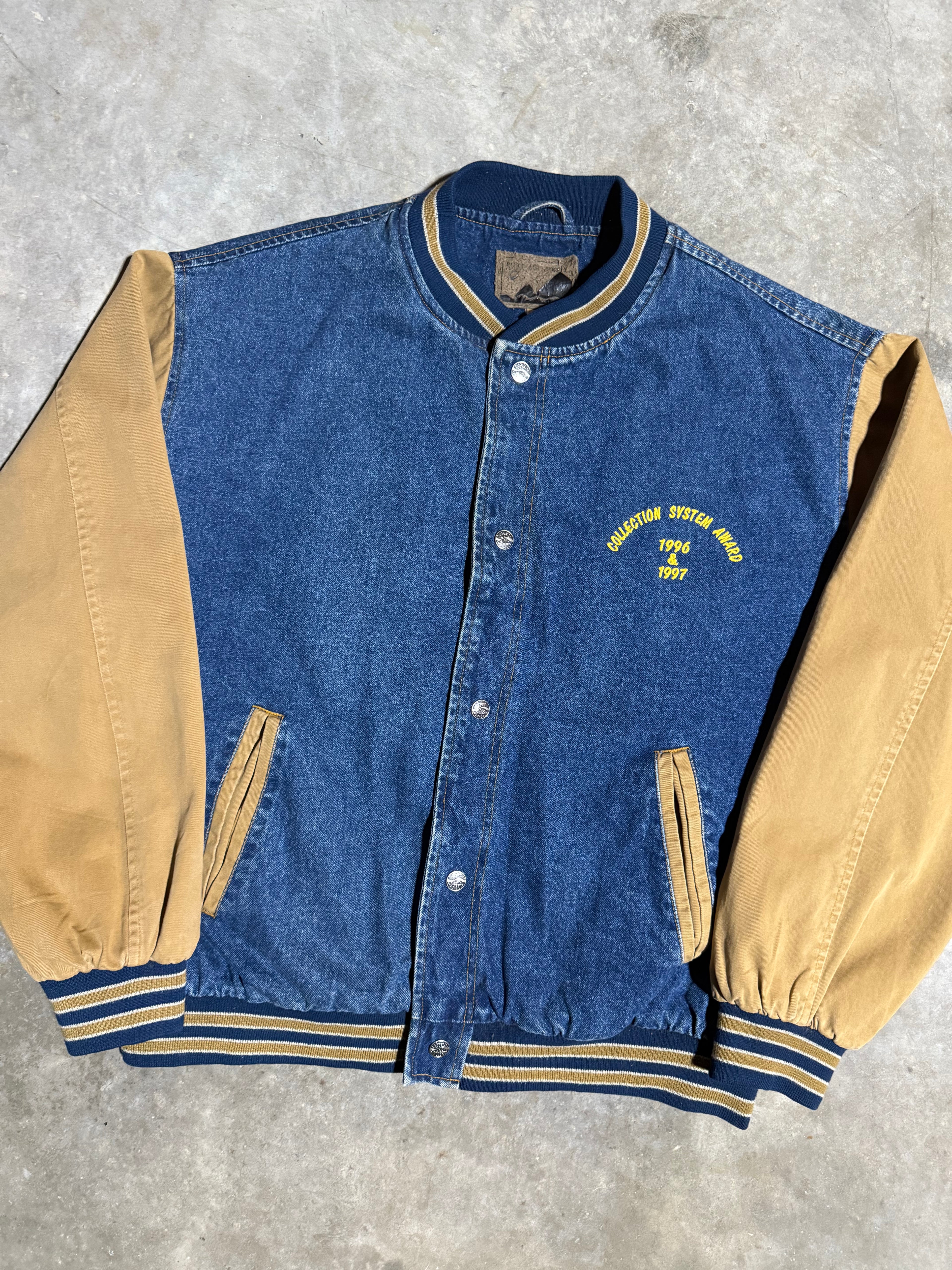 Vintage Indiana Water Pollution Control Jean Jacket (2XL)