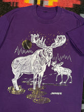 Load image into Gallery viewer, Vintage 90s Purple Moose T-Shirt (XL)
