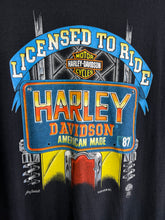 Load image into Gallery viewer, Vintage 80s Harley Licensed to Ride Tee (M)
