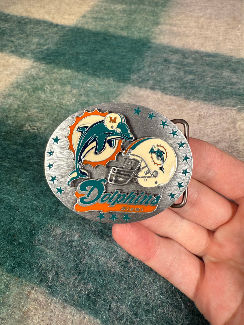 Vintage Miami Dolphins Helmet Belt Buckle