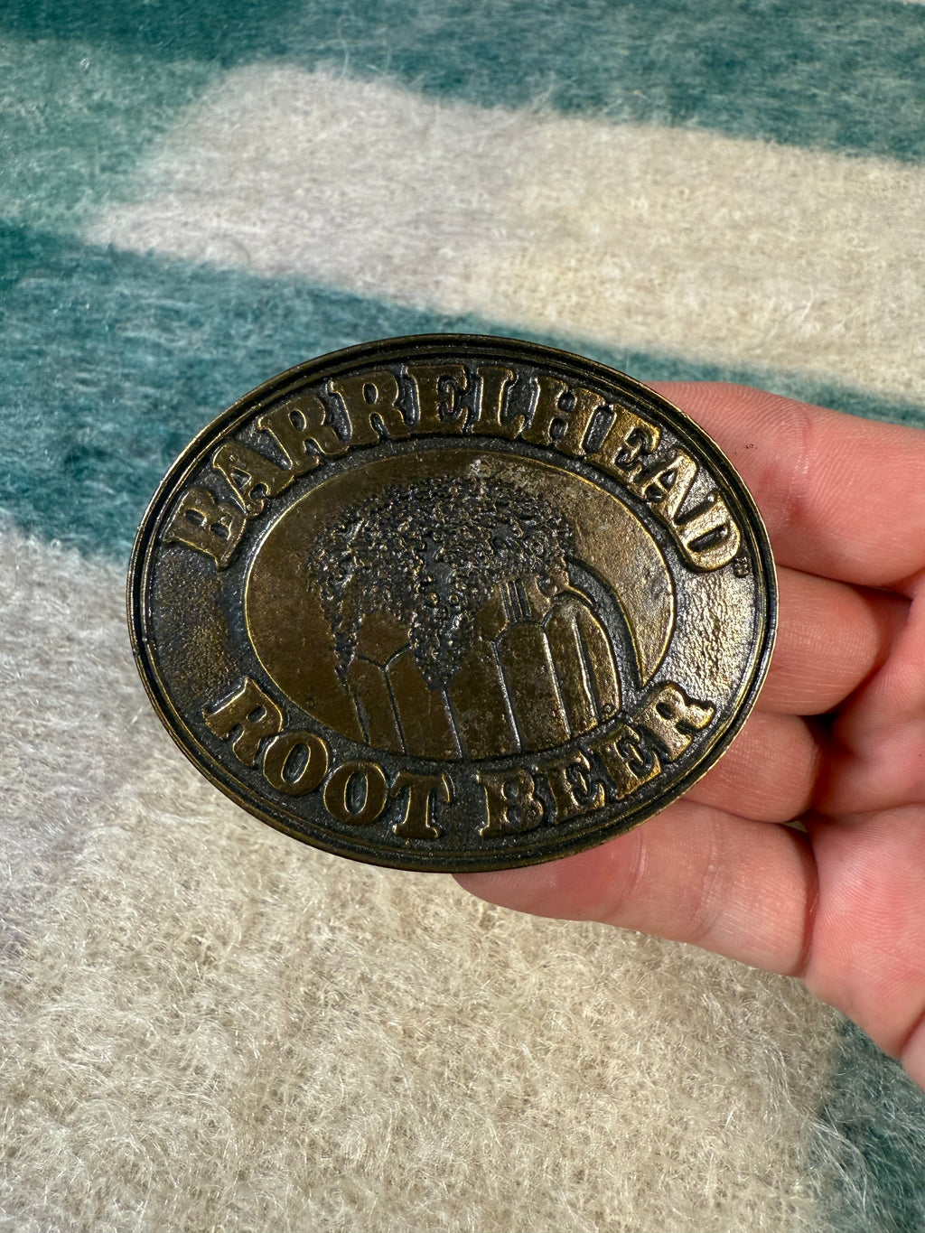 Vintage Barrelhead Root Beer Belt Bucklen