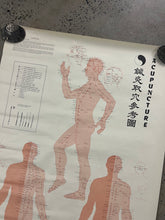 Load image into Gallery viewer, Vintage 1973 Acupuncture Chart (25x38inch)
