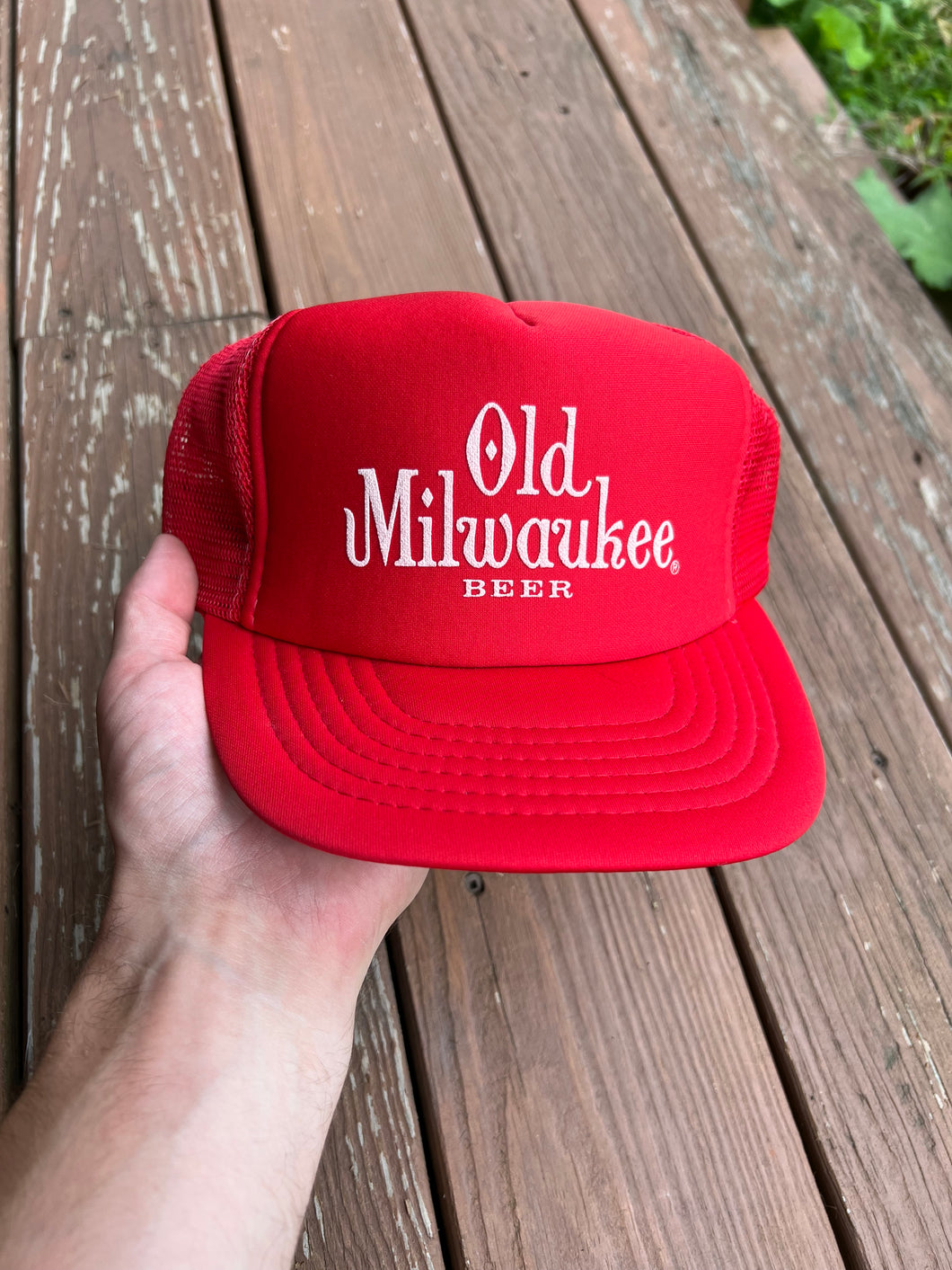 Vintage Old Milwaukee Beer Trucker Hat