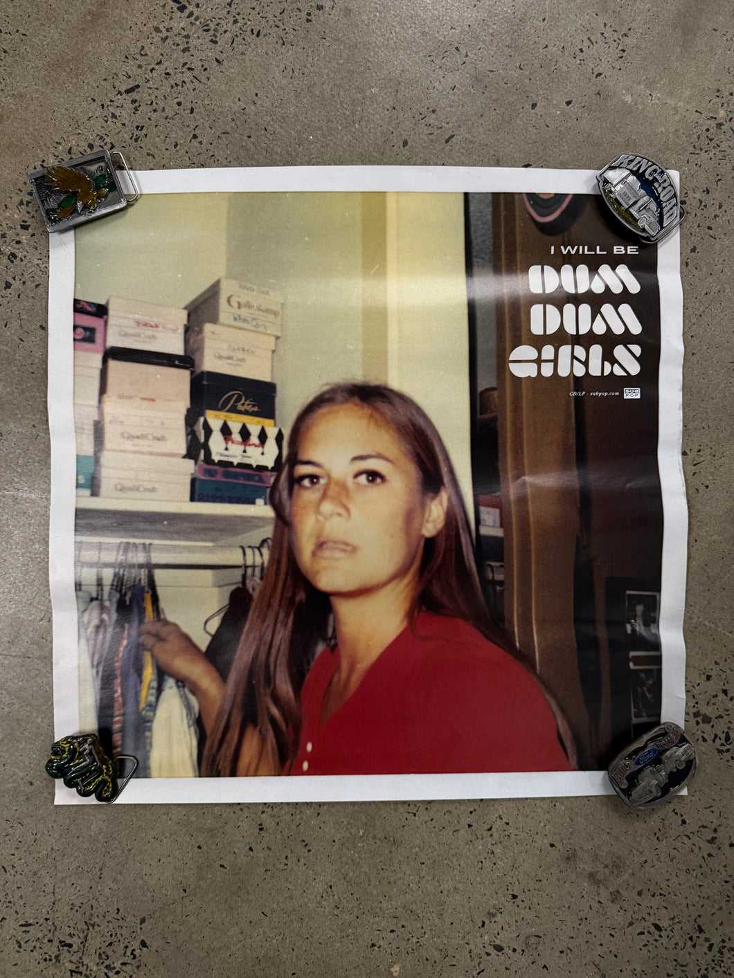 2010 I Will Be Dum Dum Girls Album Promo Poster (24x24)