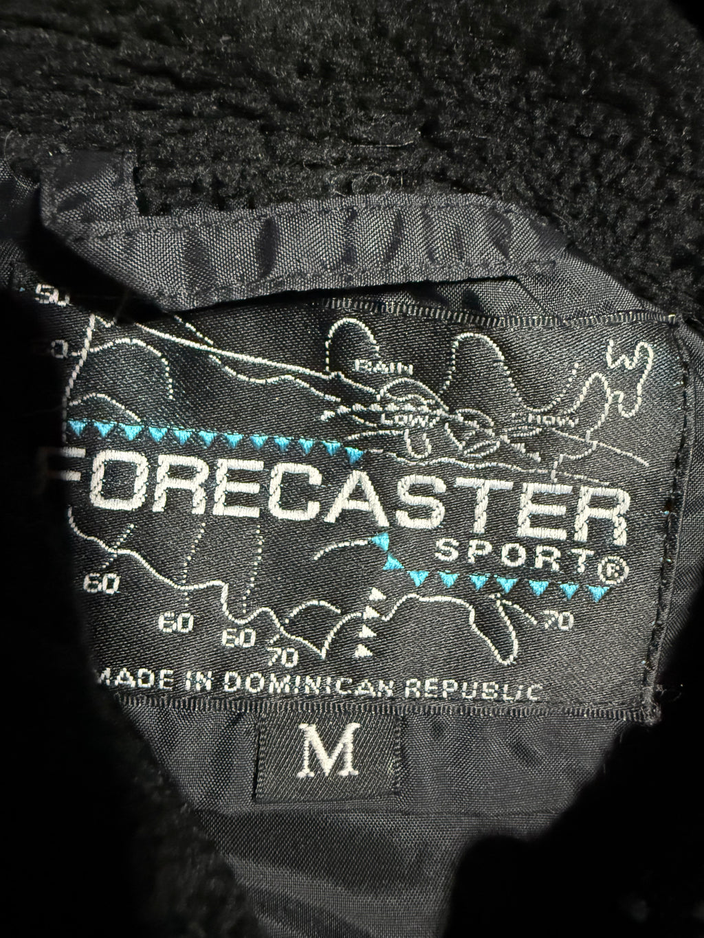 Vintage Forecaster Animal Pattern Fleece Zip Up (L)